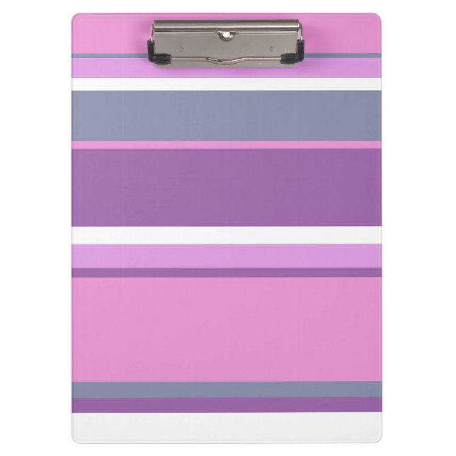 Lilac stripes clipboard (Front)