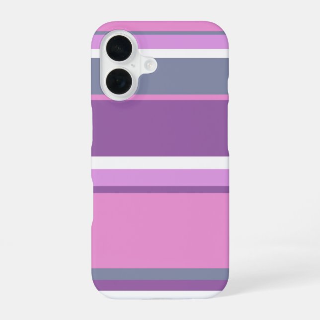 Lilac stripes  iphone case (Back)