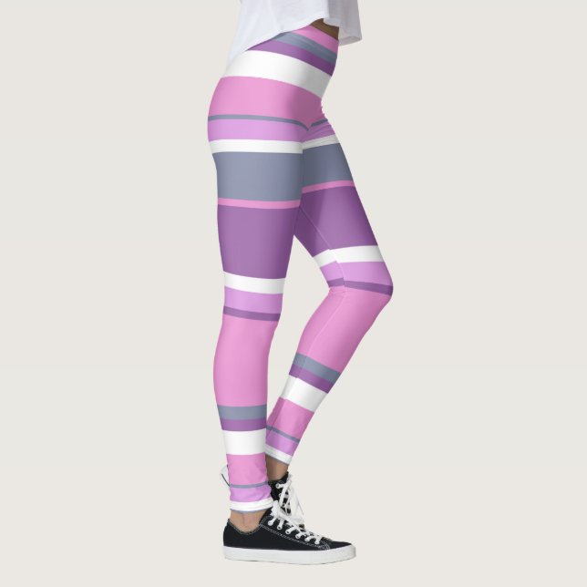 Lilac stripes leggings (Right)