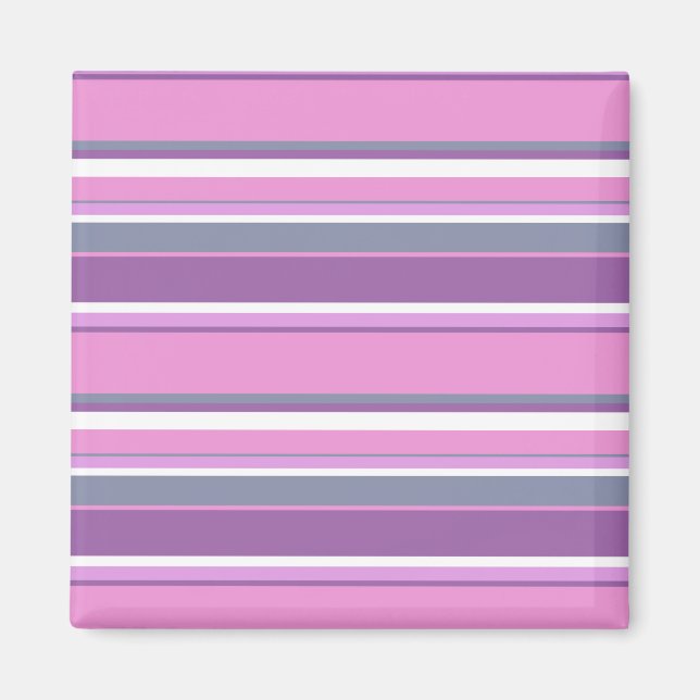 Lilac stripes magnet (Front)