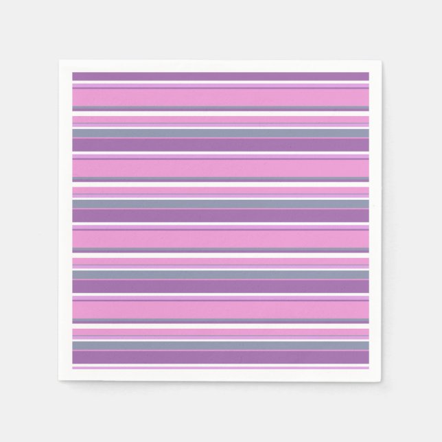 Lilac stripes napkins (Front)