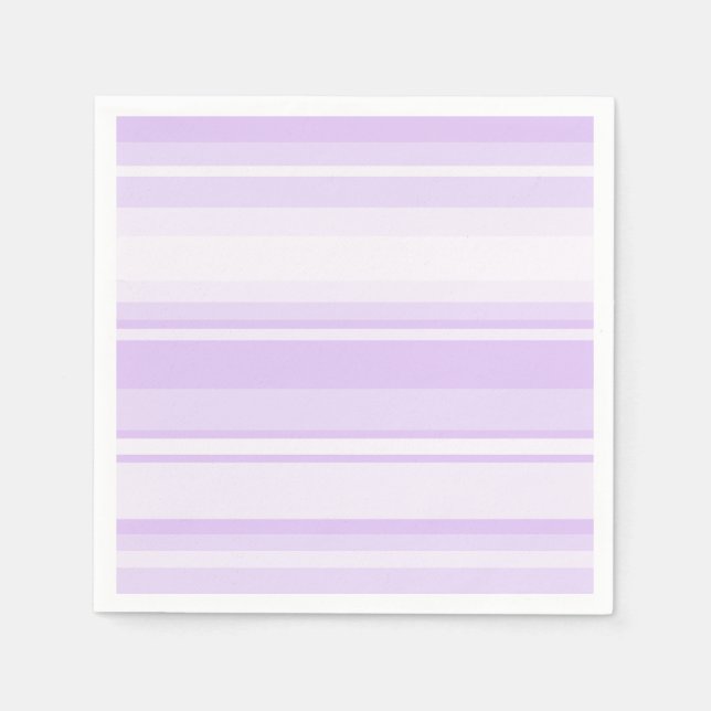 Lilac stripes paper napkins (Front)
