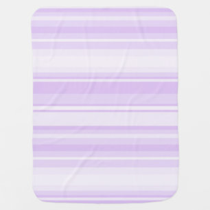 Lilac stripes stroller blanket