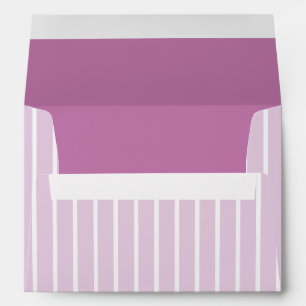 LILAC STRIPES STYLISH PERSONALIZED NAME & TEXT  ENVELOPE