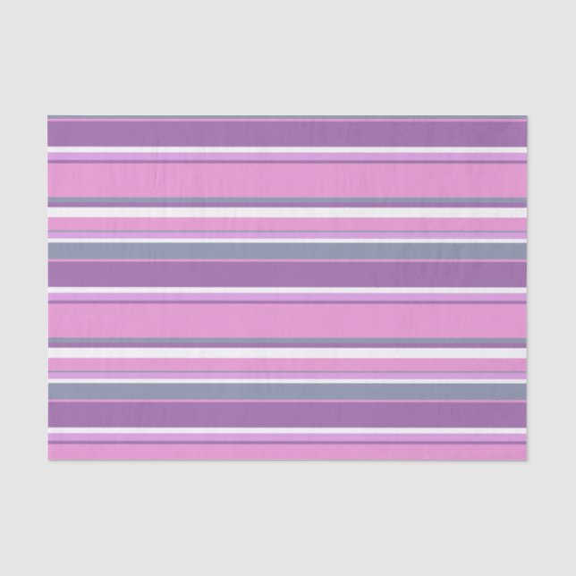 Lilac stripes tissue paper (Front)