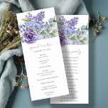 Lilac Succulent Eucalyptus Fauna Wedding Program<br><div class="desc">Lilac Succulent Eucalyptus Botanical Bunch Theme Collection.- it's an elegant script watercolor Illustration of lilac green succulent,  eucalyptus,  bunch,  perfect for your succulent botanical wedding & parties. It’s very easy to customize,  with your personal details. If you need any other matching product or customization,  kindly message via Zazzle.</div>
