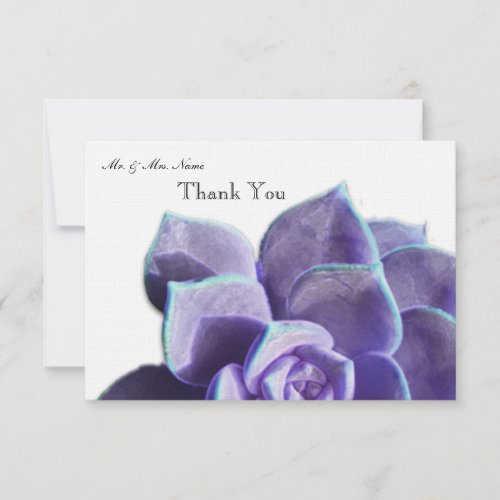 Lilac Succulent Thank You