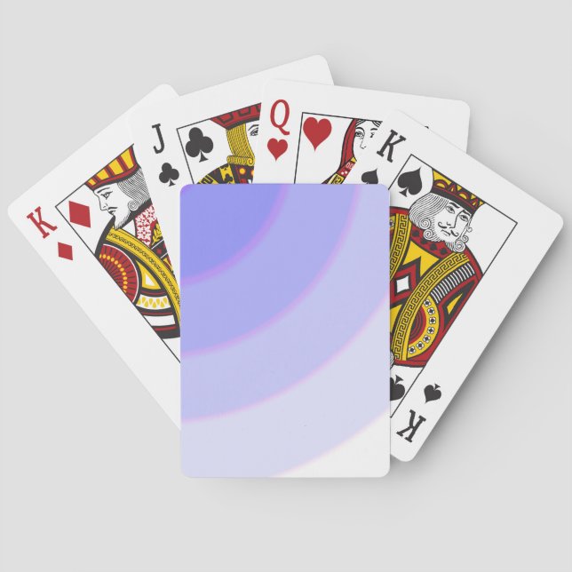 Lilac Swirls Playing Cards  (Back)