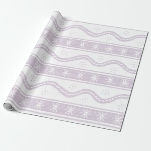 Lilac Swirlstripes Wrapping Paper