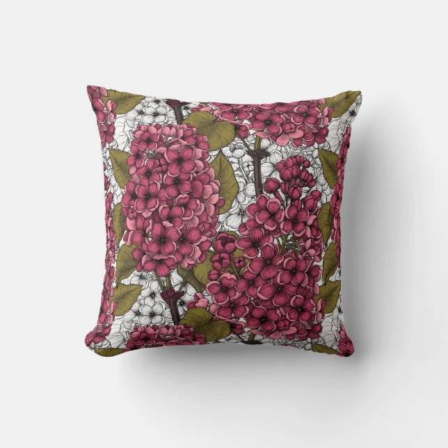 Lilac Throw Pillow (Front)