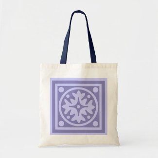 Lilac Tile Tote Bag