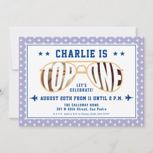 Lilac TopOne Fighter Pilot Themed First Birthday