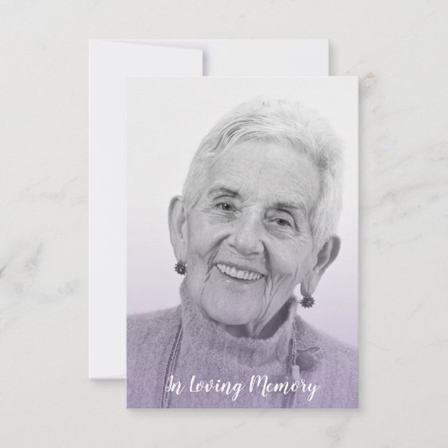 Lilac Trendy Transparency Effect Funeral Dear Ones (Front)