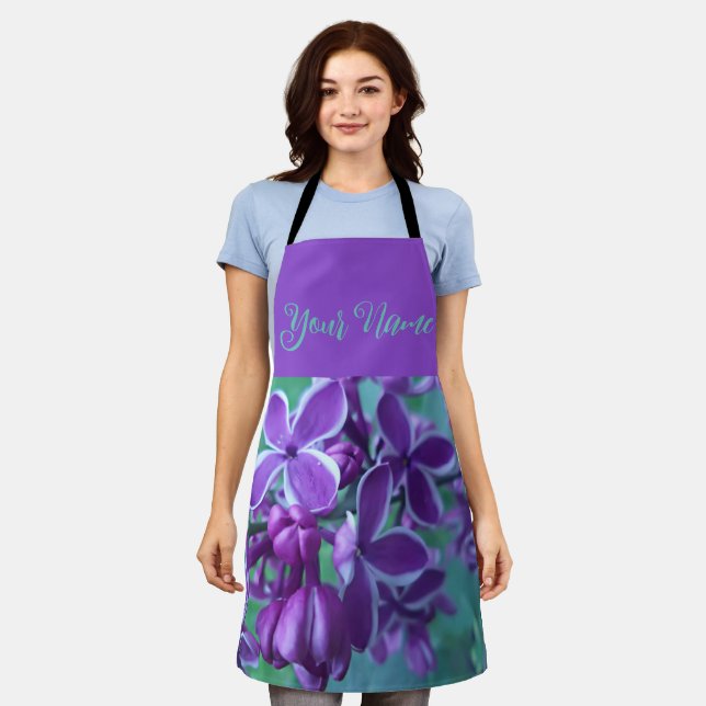 Lilac variety of colors  apron (Worn)