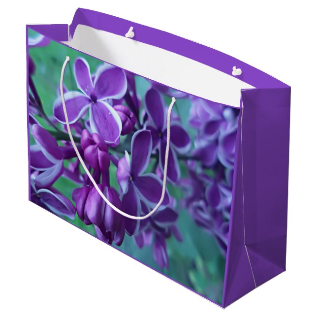 Lilac variety of colors  large gift bag (Back Angled)
