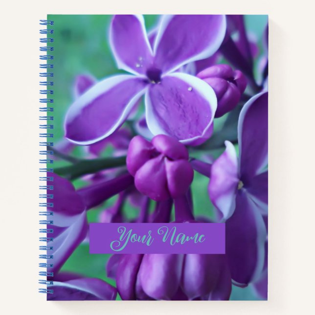 Lilac variety of colors  notebook (Front)