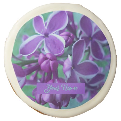 Lilac variety of colors sugar cookie