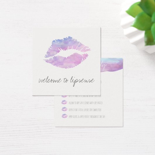Lilac Watercolor Application cards (Desk)