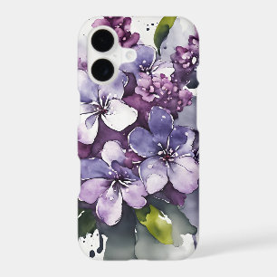 Lilac - Watercolor flowers iPhone 17 Case