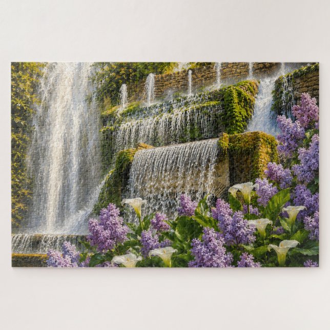 Lilac Waterfall Jigsaw Puzzle (Horizontal)