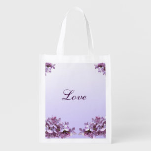 Lilac Wedding Love Reusable Tote