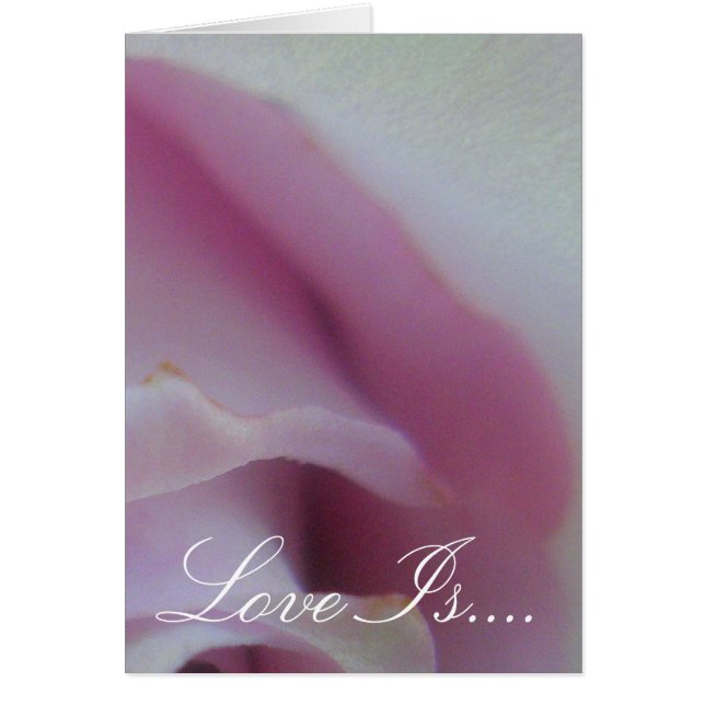 Lilac Wedding Rose Cards (Front)