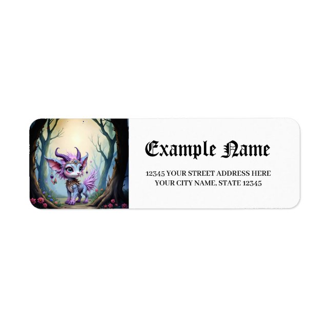 Lilac Whisper – Enchanted Forest Guardian.  Label (Front)