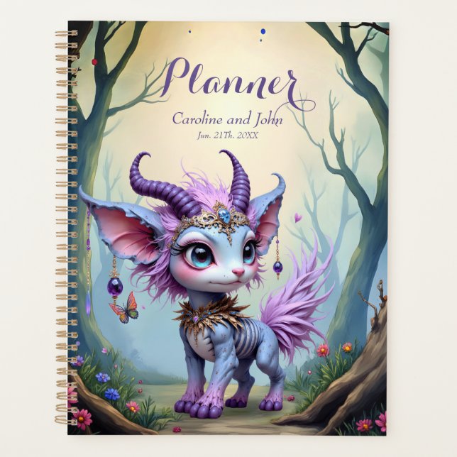 Lilac Whisper – Enchanted Forest Guardian.  Planner (Front)