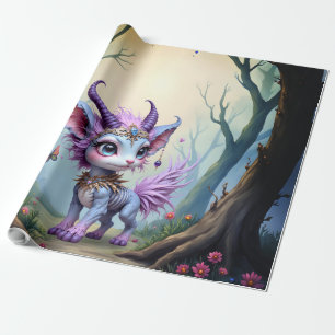 Lilac Whisper – Enchanted Forest Guardian. Wrapping Paper