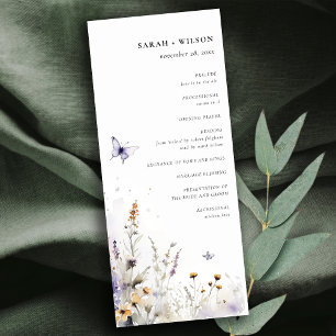 Lilac Wildflower Butterfly Garden Program