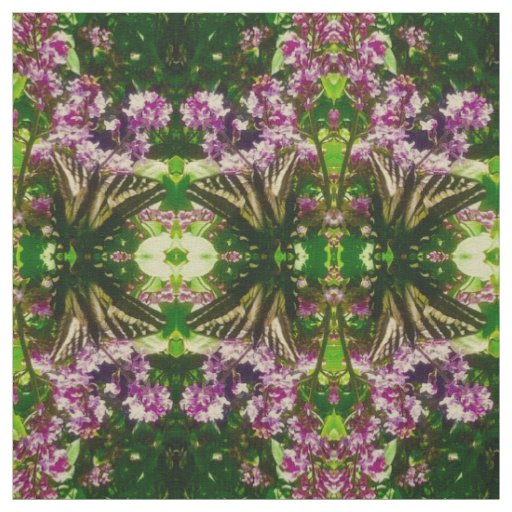 Lilac Yellow Butterfly Fabric