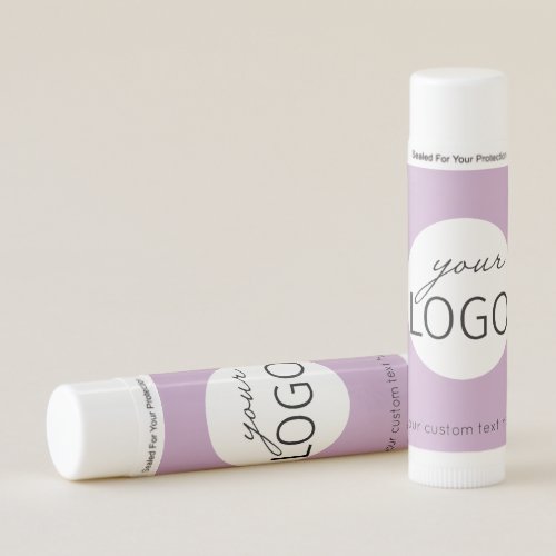 Lilac Your Logo Custom Text Website Business Favor Lip Balm