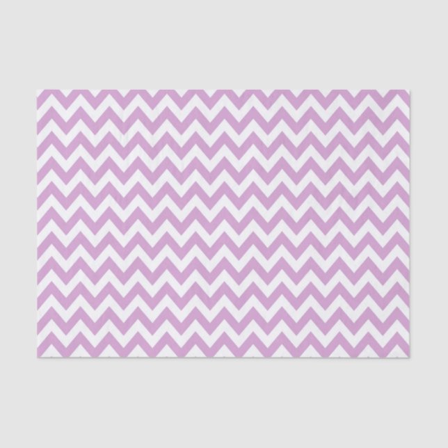 Lilac ZigZag / Chevron Pattern Tissue Paper (Front)