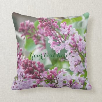 Lilacs 2 Photo Pillow by RenderlyYours at Zazzle