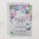 Lilacs and Butterfly | Baby Shower Invitation