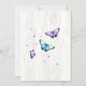 Lilacs and Butterfly | Baby Shower Invitation (Back)