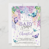 Lilacs and Butterfly | Baby Shower Invitation (Front)