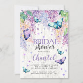 Lilacs and Butterfly | Bridal Shower Invitation (Front)