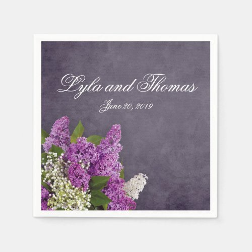 Lilacs and Lily of the Valley Napkins