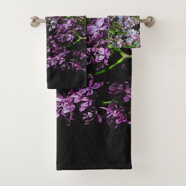 Lilacs Bath Towel Set (Insitu)