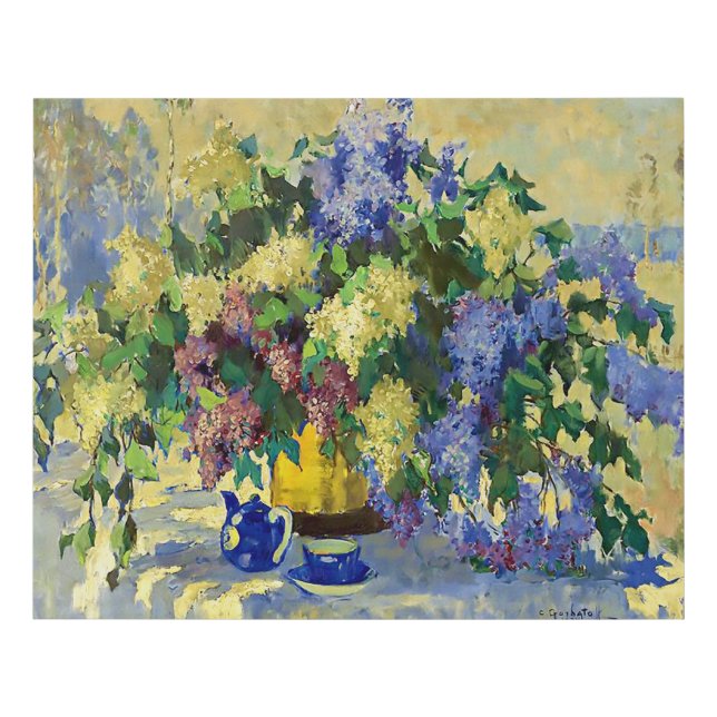 Lilacs by Konstantin Gorbatov Faux Canvas Print (Front)