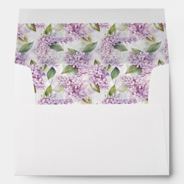 Lilacs Card Envelope (Back (Bottom))