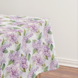 Lilacs Floral Cotton Tablecloth