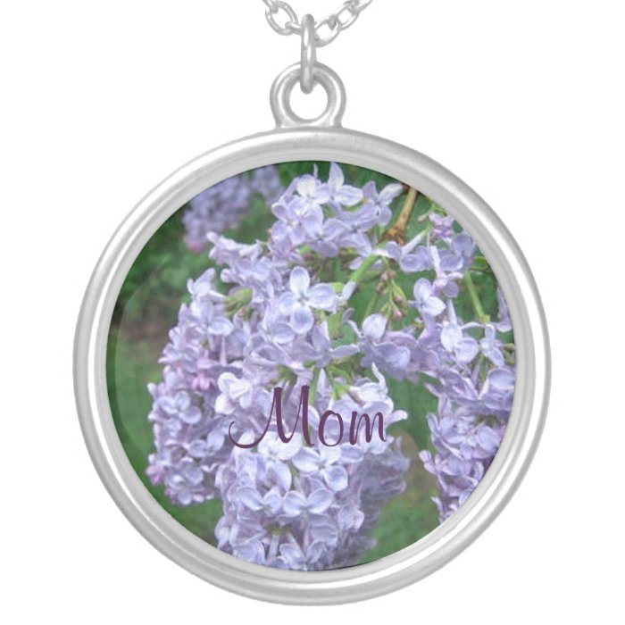 Lilacs for Mothers Day Custom Necklace