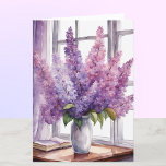 Lilacs for Mother's Day Personalized Watercolor Card<br><div class="desc">Lilacs for Mother's Day Personalized Watercolor Card</div>