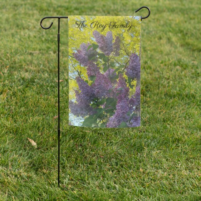 Lilacs Garden Flag (In SItu)