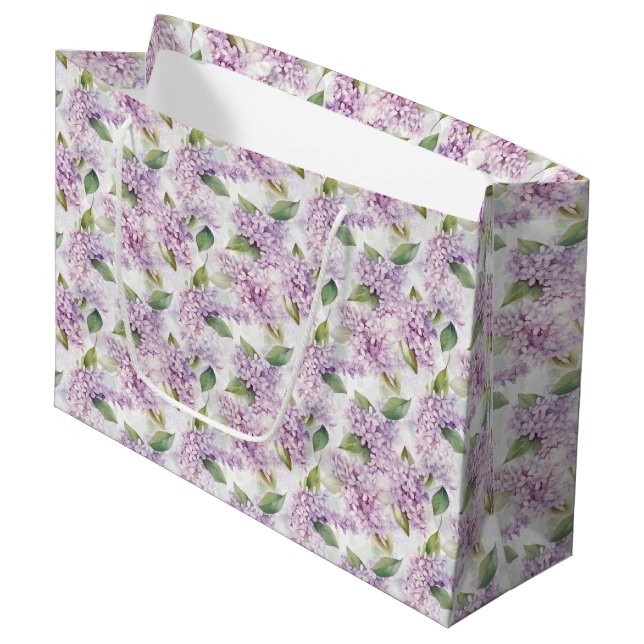 Lilacs Gift Bag (Front Angled)