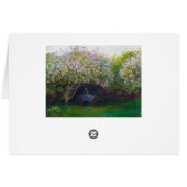 Lilacs, Grey Weather Claude Monet Cards (Back Horizontal)