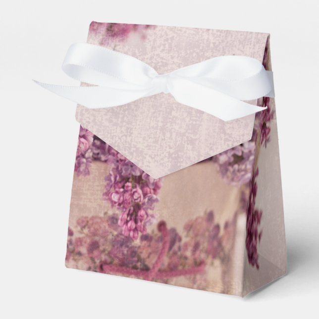 Lilacs In A Victorian Hat Box (Front Side)