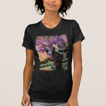 Lilacs In A Window By Mary Cassatt T-shirt by colorfulworld at Zazzle